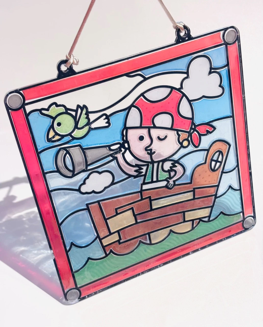 Set van 2 decoratieve plastic frames in piraten en prinsessen mozaïek – photo 9